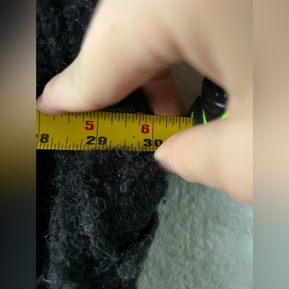 FREE PEOPLE Size S Dark Gray Wrap Winter Knit Sweater Vest Wool Alpaca Cabincore - Picture 8 of 13